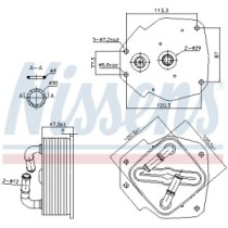 Radiator ulei, ulei motor NISSENS