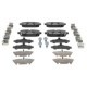 Set placute frana spate ATE pentru JEEP COMPASS 1.3-2.4, inaltime 47.5 mm, latime 115.6 mm, grosime 16.7 mm