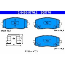 Set placute frana,frana disc ATE