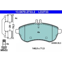 Set placute frana,frana disc ATE