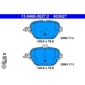 Set placute frana,frana disc ATE