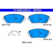 Set placute frana,frana disc ATE