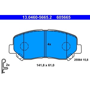 Set placute frana,frana disc ATE