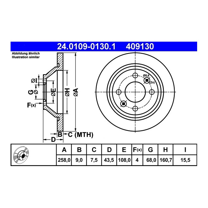 Disc frana ATE