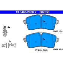 Set placute frana,frana disc ATE