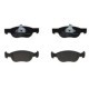 Set plăcuțe frână față DELPHI FIAT PUNTO 1.2-1.9D 09.99-03.12 53mm înălțime 156mm lățime 17mm grosime fără senzor uzură