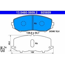 Set placute frana,frana disc ATE