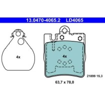 Set placute frana,frana disc ATE