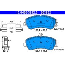 Set placute frana,frana disc ATE