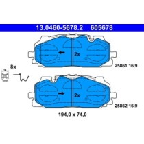 Set placute frana,frana disc ATE