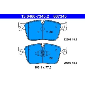 Set placute frana,frana disc ATE