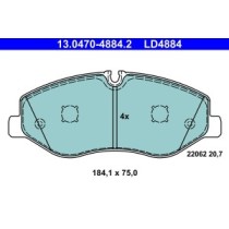 Set placute frana,frana disc ATE