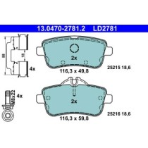 Set placute frana,frana disc ATE