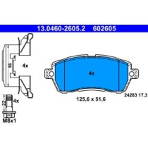 Set placute frana,frana disc ATE