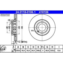 Disc frana ATE