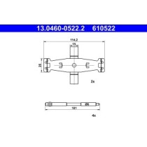 Set accesorii, placute frana ATE