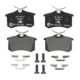 Set placute frana Spate ATE cu suplimente suruburi etrier pentru NISSAN MICRA III PEUGEOT 405 I RENAULT MEGANE I II TWINGO II 1.2-2.9