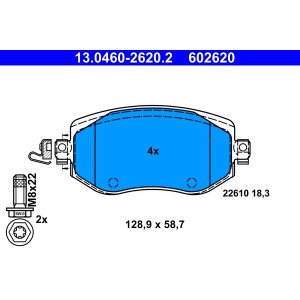 Set placute frana,frana disc ATE