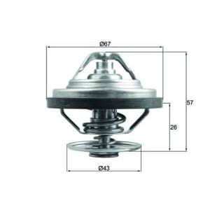 Termostat,lichid racire MAHLE