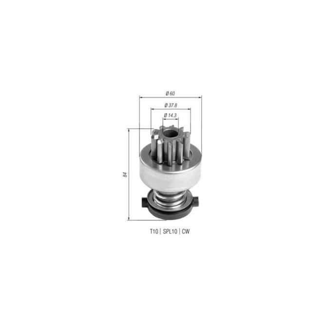 Pinion electromotor MAGNETI MARELLI