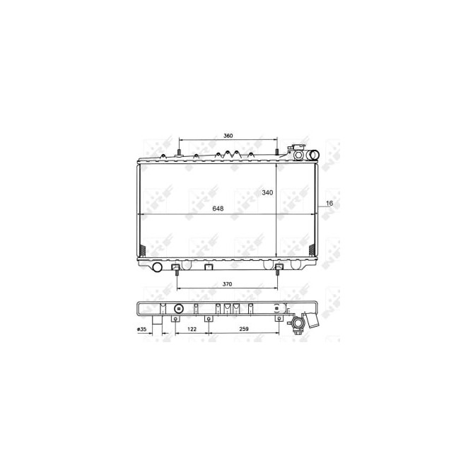 Radiator, racire motor NRF