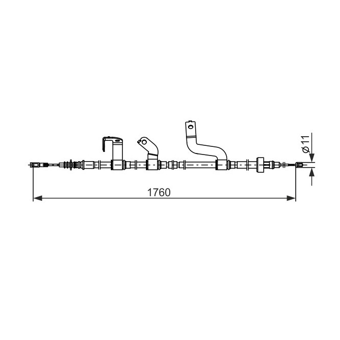 Cablu, frana de parcare BOSCH
