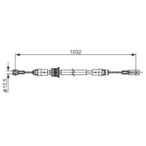 Cablu, frana de parcare BOSCH