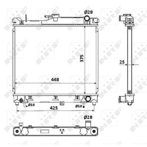 Radiator, racire motor NRF