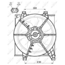 Ventilator, radiator NRF