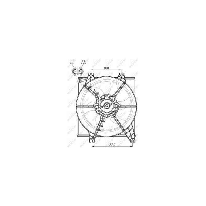 Ventilator, radiator NRF