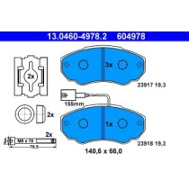 Set placute frana,frana disc ATE