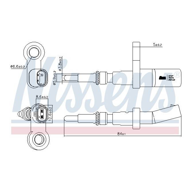 Senzor,temperatura lichid de racire NISSENS