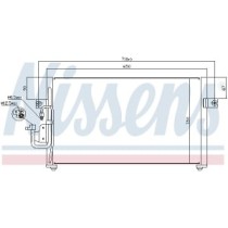 Condensator, climatizare NISSENS