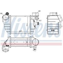 Intercooler, compresor NISSENS