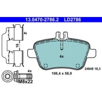 Set placute frana,frana disc ATE