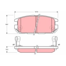 Set placute frana,frana disc TRW MOTO