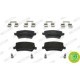 Set placute frana Spate FERODO cu lacat suruburi de ghidare etrier VOLVO S60 II S80 II V60 I V70 III XC70 II FORD GALAXY II