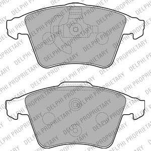 Set placute frana,frana disc DELPHI