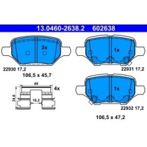 Set placute frana,frana disc ATE