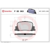 Set placute frana,frana disc BREMBO