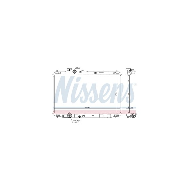 Radiator, racire motor NISSENS