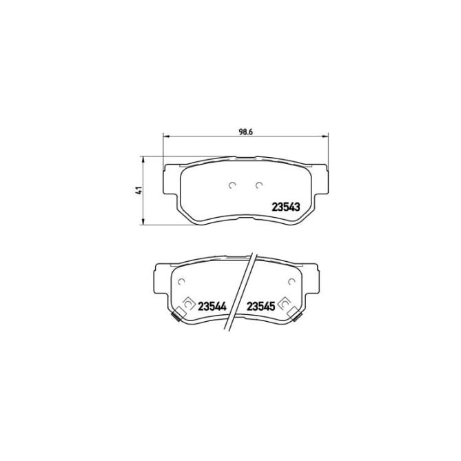 Set placute frana,frana disc BREMBO