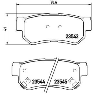 Set placute frana,frana disc BREMBO