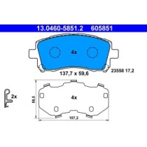 Set placute frana,frana disc ATE