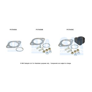 Set montare, sistem de esapament BM CATALYSTS