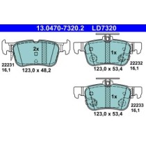 Set placute frana,frana disc ATE