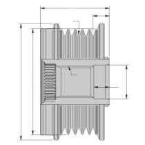 Sistem roata libera, generator HELLA