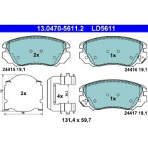 Set placute frana,frana disc ATE