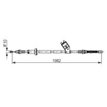 Cablu, frana de parcare BOSCH
