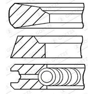 Set segmenti piston GOETZE